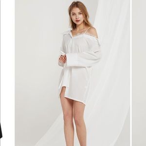 Brand New Storets Asymmetrical Shirt Dress